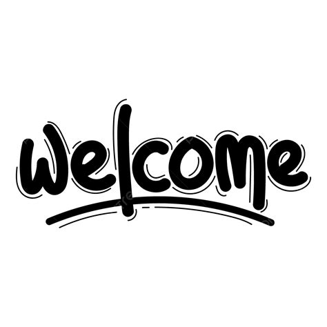 welcome clipart black and white|welcome png transparent.